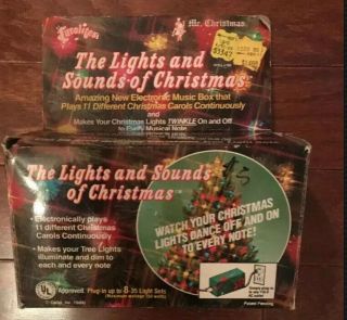 Vintage Carolites Mr.  Christmas The Lights And Sound Of Christmas