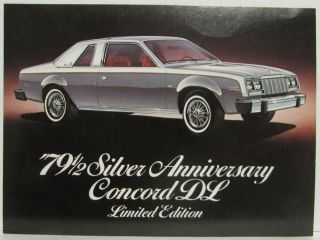 1979 1/2 Silver Anniversary Amc Concord Dl Limited Edition Postcard