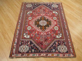 3x5 Circa 1970 Fine Persian Intricate Handmade Knotted Wool Rug 583370