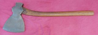 Antique 19th Century Hardy Belfast Maine Felling Ax Curved Handle