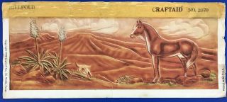 Vtg Craftaid Leather Billfold Template 2070 Horse 1978 Craftool Pattern