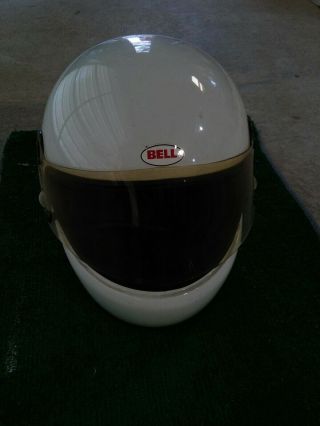 Vintage Bell Tour Star 1980 Motorcycle Helmet,  7 - 1/4,  White
