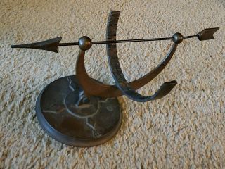 Vintage Sundial Cast Metal/copper - Armillary Sphere Sundial