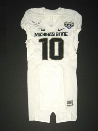 Matt Morrissey Game Issued Michigan State Spartans 2015 Cotton Bowl Nike Jersey
