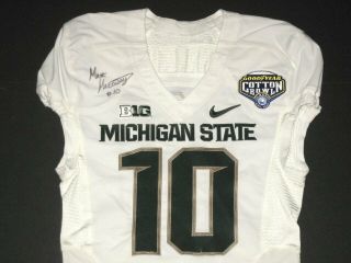 MATT MORRISSEY GAME ISSUED MICHIGAN STATE SPARTANS 2015 COTTON BOWL NIKE JERSEY 2