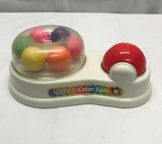 Vintage (1986) Mickey Mouse Toy " Color Spin " - Disney/mattell White Toddler Toy