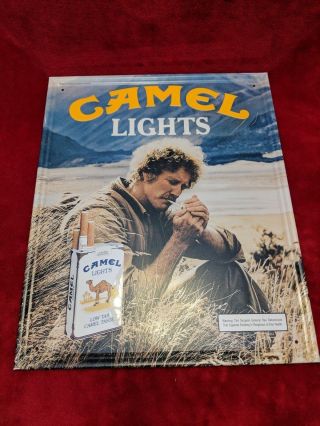 Vintage Camel Lights 1983 Metal Sign R.  J.  Reynolds Tobacco Company 12894 - 2
