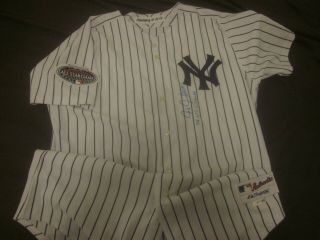 2008 York Yankees Chris Chambliss Autographed Fantasy Camp Jersey Psa Jsa