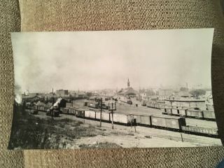 Vintage Photo Boston & Albany Railroad Freight Yard Worcester Ma
