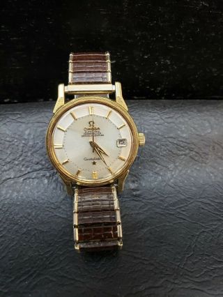 Vintage Omega Constellation Pie Pan Gold Capped Automatic Watch 561