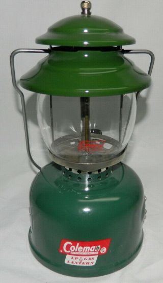 1966 Coleman 5120 Lp Gas Lantern Lamp Propane Fuel W Globe Made In Kansas Usa