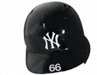 York Yankees Postseason Batting Helmet 66 Kyle Higashioka Mlb Holo Steiner