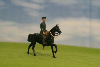 Vintage Britains Lead Toy Soldier - Us Cavalry 229 Mounted Horse Rider Figure A