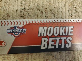 2015 Boston Red Sox Issued Mookie Betts Locker Tag Name Plate MLB 3