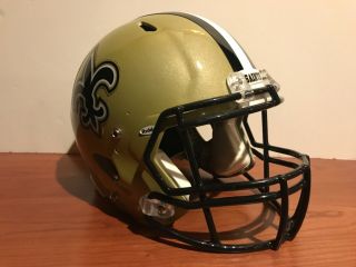 Custom Riddell Speed Game Style Orleans Saints Football Helmet Size Xl