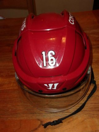 Arizona Coyotes Maxi Domi Game - Worn Warrior 16 Red Home Helmet (2016 - 17 Season)