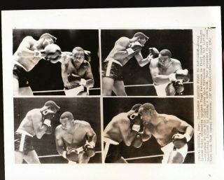 Vintage Press Photo 8x10 Sonny Liston Floys Patterson Heavyweight Boxing Ap 1962