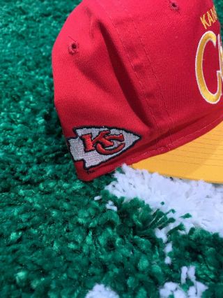 KANSAS CITY CHIEFS NFL VINTAGE SPORTS SPECIALTIES SCRIPT SNAPBACK Hat Cap 90s 3