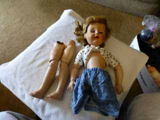 18 " Madame Alexander Doll With " Cissy " Blouse,  Hard Plastic Body,  Rubber Head - Ma