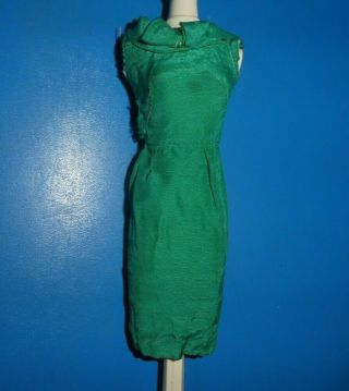 Vintage Barbie Doll - Vintage Barbie Emerald Green Pak - Silk Sheath