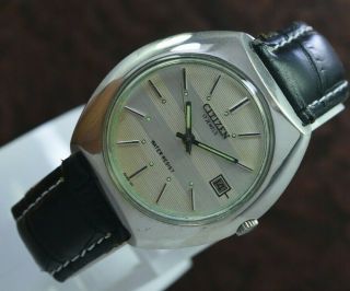 Vintage Citizen Date 21 Jewels Automatic Men ' s Wrist Watch 2