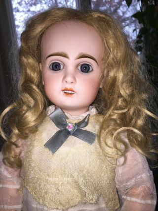 Antique French Tete Jumeau Bisque Doll Size 6 Circa 1890’s 16” Tall 2