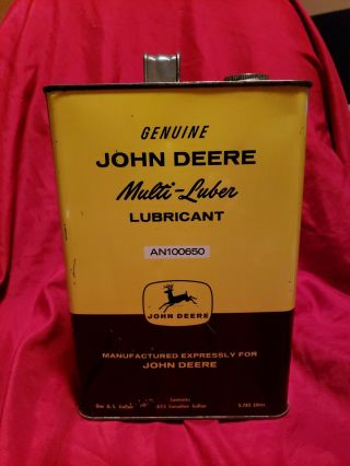 Vintage John Deere Gallon Can
