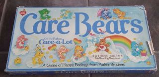 Rare Vintage Parker Brothers Care Bears On The Path Board Game 1983 Vtg