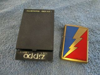 Vintage Grateful Dead Zippo Lighter 1995 A.  A.  D.  L.  P.  W.  Case Lightning Bolt