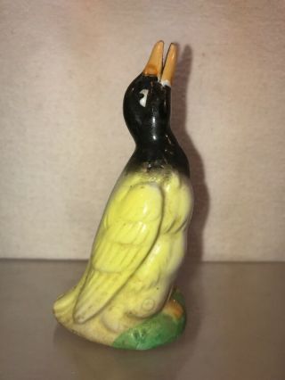 Vtg Rare 1930 - 40’s? Japan Bisque Duck Pie Bird Steam Vent Funnel Figurine