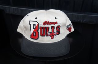 Rare Vtg Ajd Chicago Bulls Nba Basketball Snapback Hat Cap 90s Michael Jordan Mj
