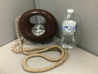 Bell Vintage Rotary Donut Western Electric Telephone Brown