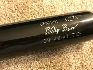 Billy Burns Game Louisville Slugger Bat Oakland A 