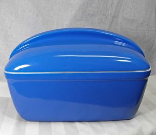 Vintage Hall For Westinghouse Refrigerator Casserole Dish W/lid Large Periwinkle