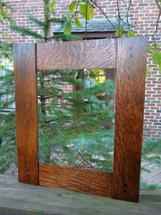 Stickley Style Mission Oak Picture Frame 8x10 Arts And Crafts