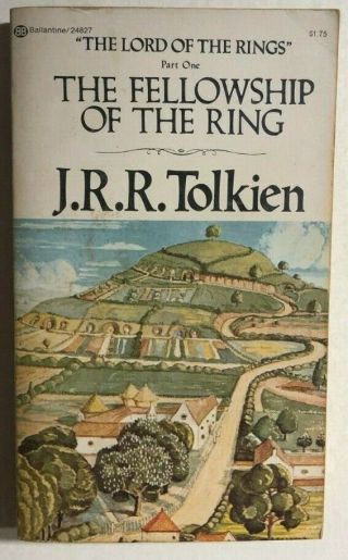 The Fellowship Of The Ring Lotr By J.  R.  R.  Tolkien (1975) Ballantine Pb