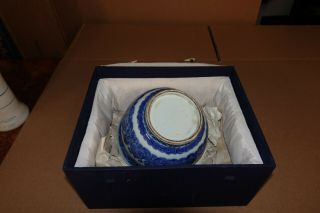 ANTIQUE CHINESE ASIAN BLUE AND WHITE QING DYNASTY PORCELAIN CENSER BOWL 3