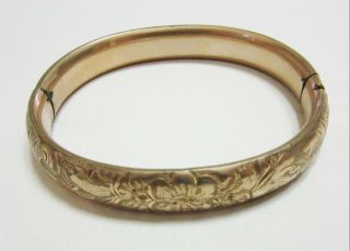Vintage R.  C.  Co.  Gold - Toned Bangle Bracelet