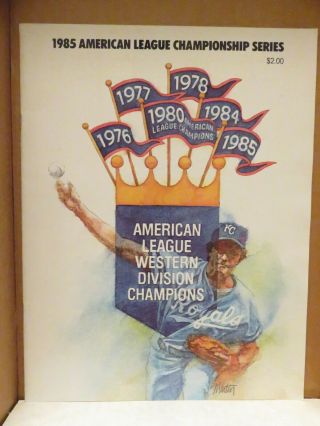 Kansas City Royals 1985 American League Championship Series Program