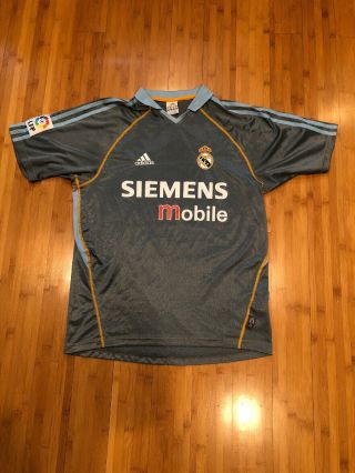 Authentic Adidas Real Madrid 2003/2004 Jersey - Third Grey - Adult Men’s Small