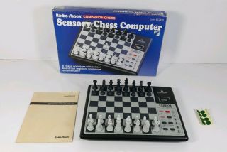 Vintage Radio Shake Sensory Chess Computer Companion Chess