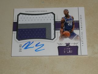 2017 - 18 Panini National Treasures H Rookie Patch Auto Rc Rpa Harry Giles 16/49