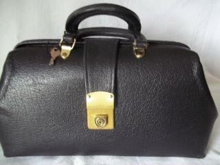 Grafco Ko Leather 1544 - 14 Medical Doctors Bag Black With Key