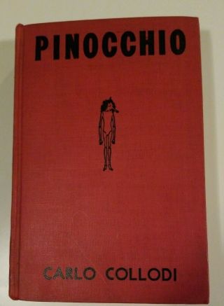 Antique Pinocchio By Carlo Collodi Goldsmith Publishing Hardcover Vintage