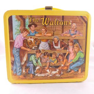 Vintage The Waltons Metal Lunch Box 1973 Aladdin