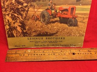 VTG 1949 ALLIS CHALMERS TRACTOR LOGANSPORT INDIANA LEHNUS BROTHERS FARM CALENDAR 2