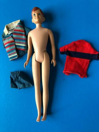 1965 Ricky Doll With Clothing,  Skipper Sized Friend Vintage Barbie