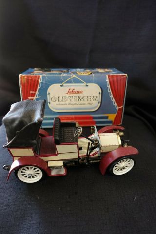 Vintage Schuco Mercedes 1229 Wind Up Tin Toy Car W/ Key Simplex Anno 1902