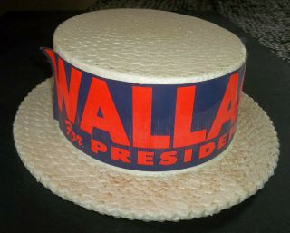 Rare Vtg 1968 George Wallace For President Campaign Hat