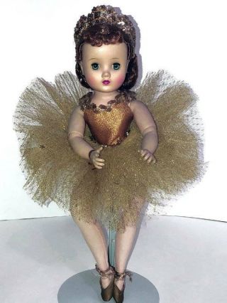 Vintage 1959 Madame Alexander Elise Gold Ballerina Doll